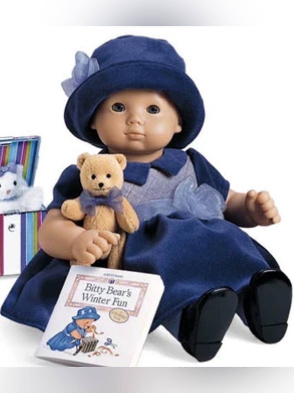 Bitty Baby Doll in The Purple Velveteen Outfit